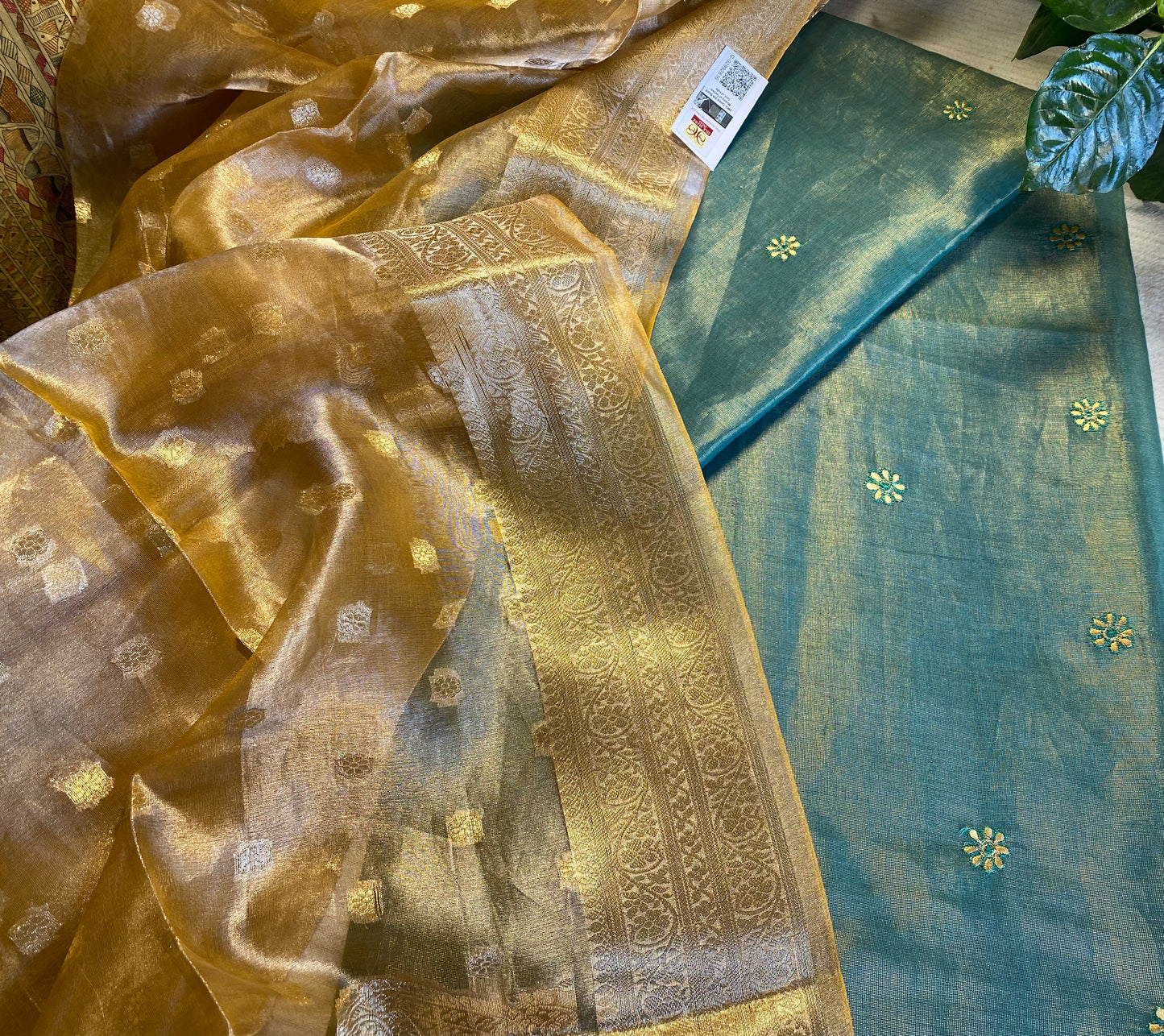 Pure Tissue Silk - sea green