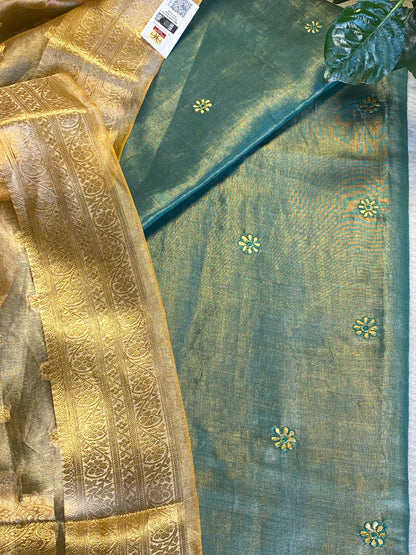 Pure Tissue Silk - sea green